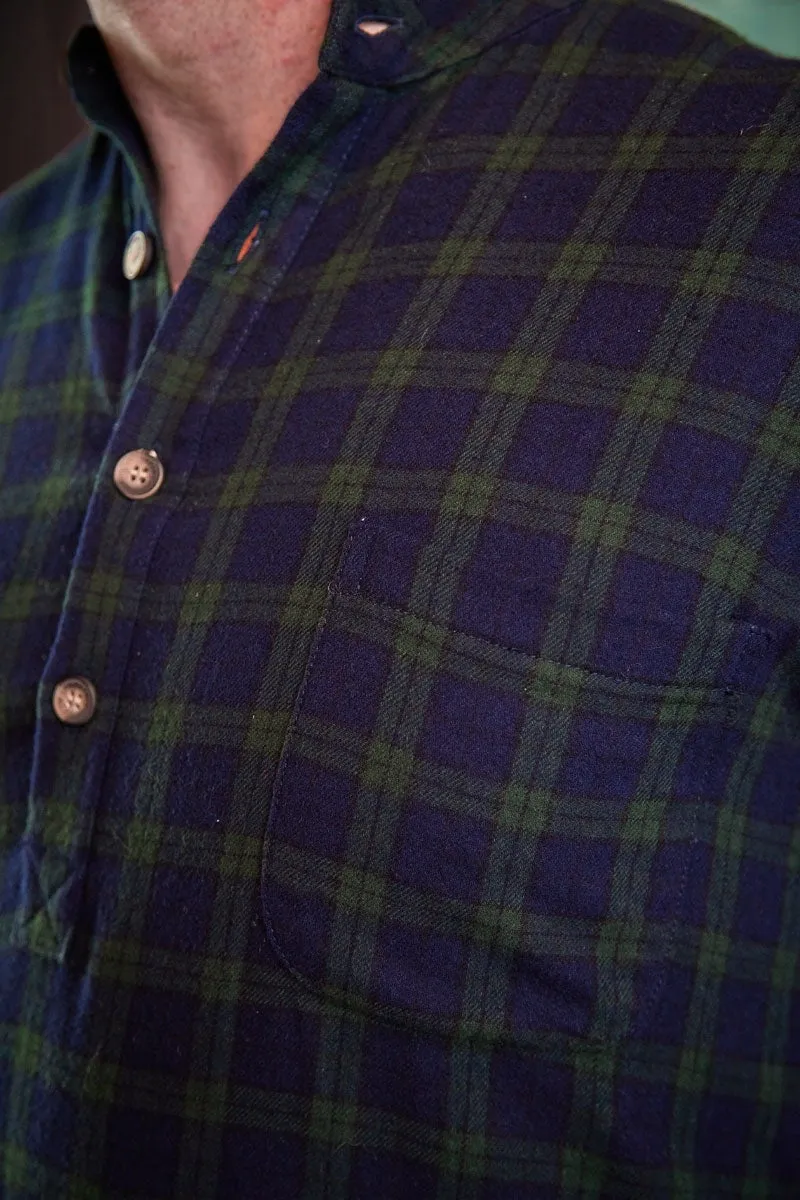 Lee Valley Flannel Nightshirt - Green Tartan