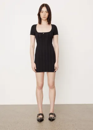 Logo Pointelle Dress