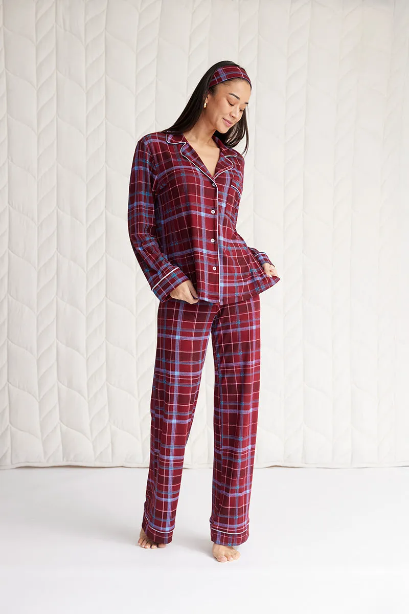 Long Sleeve Button-Down Pajama Set