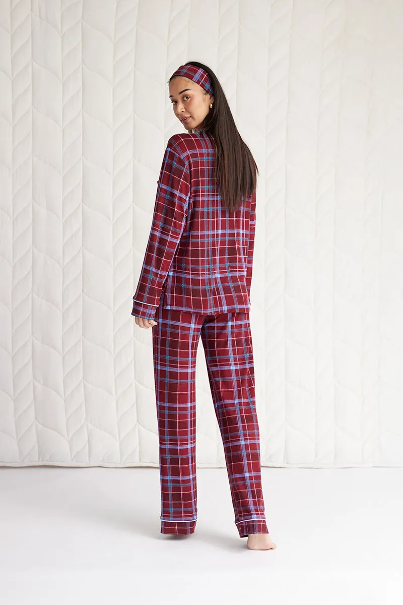 Long Sleeve Button-Down Pajama Set
