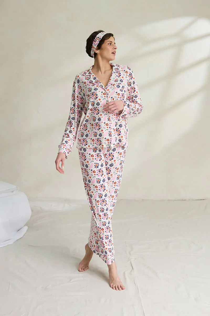 Long Sleeve Button Down Pajama Set