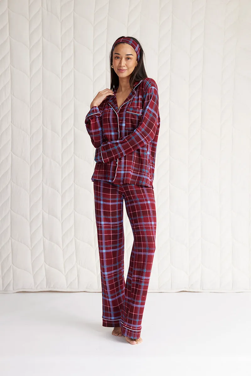 Long Sleeve Button-Down Pajama Set