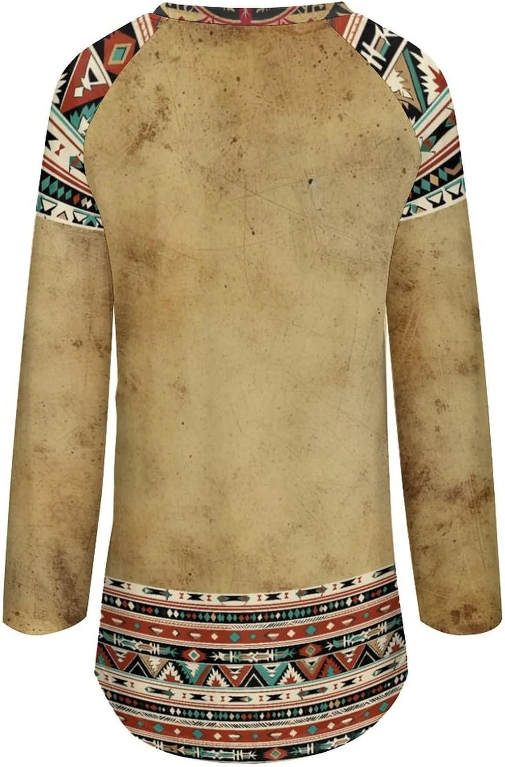 Long Sleeve Shirts for Women Aztec Pullover TopsAmerican Clothing Fall Comfy Fashion Boho Tops for Women