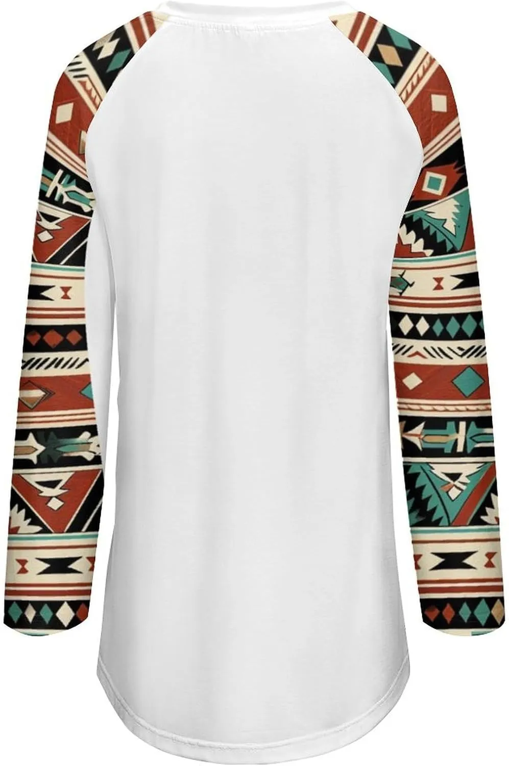 Long Sleeve Shirts for Women Aztec Pullover TopsAmerican Clothing Fall Comfy Fashion Boho Tops for Women