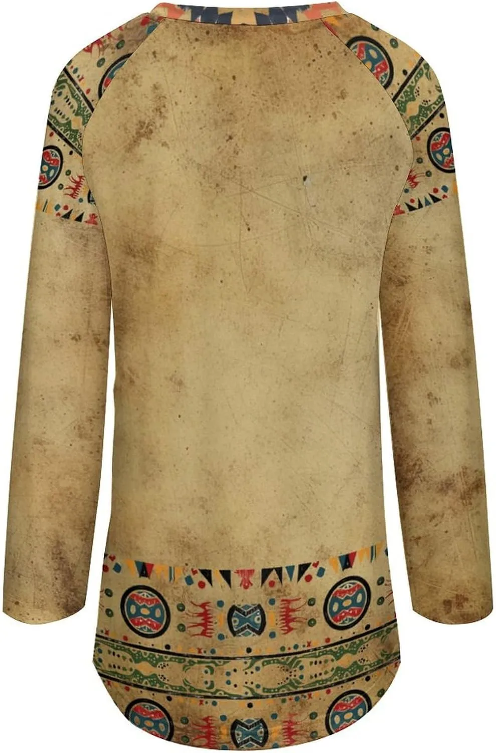 Long Sleeve Shirts for Women Aztec Pullover TopsAmerican Clothing Fall Comfy Fashion Boho Tops for Women