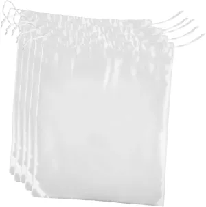 Luxurious 5 Pack Silk Satin Storage Bags Drawstring Pouches for Travel Handbags Wigs Hair Extensions