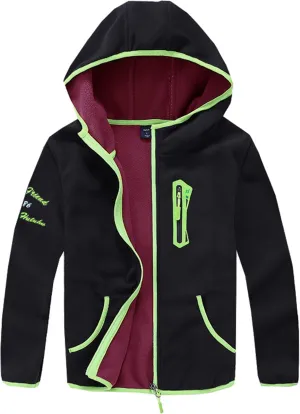 M2C Boys Soft Cozy Full Zip Polar Fleece Hoodie Jacket