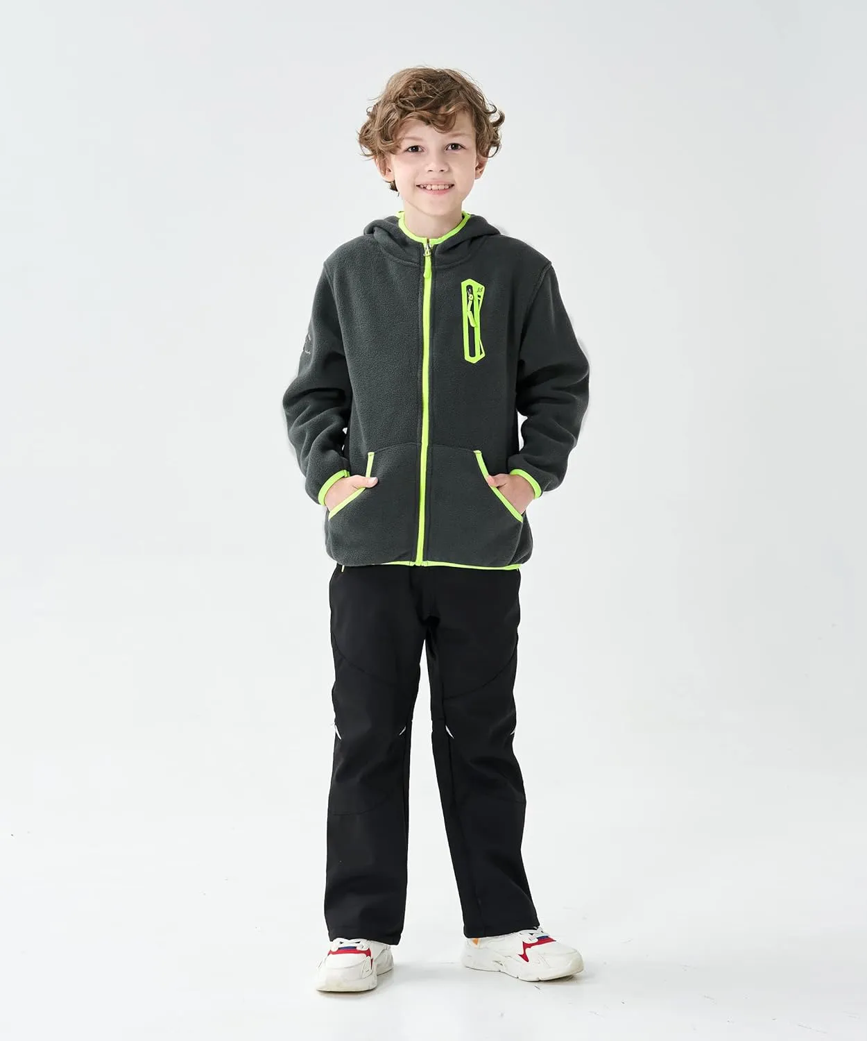 M2C Boys Soft Cozy Full Zip Polar Fleece Hoodie Jacket