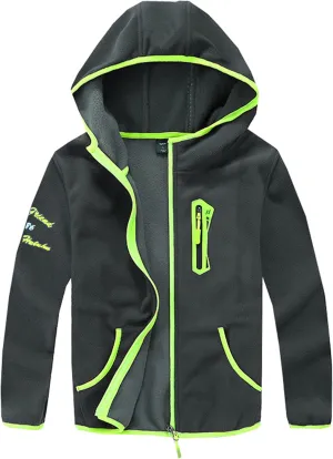 M2C Boys Soft Cozy Full Zip Polar Fleece Hoodie Jacket