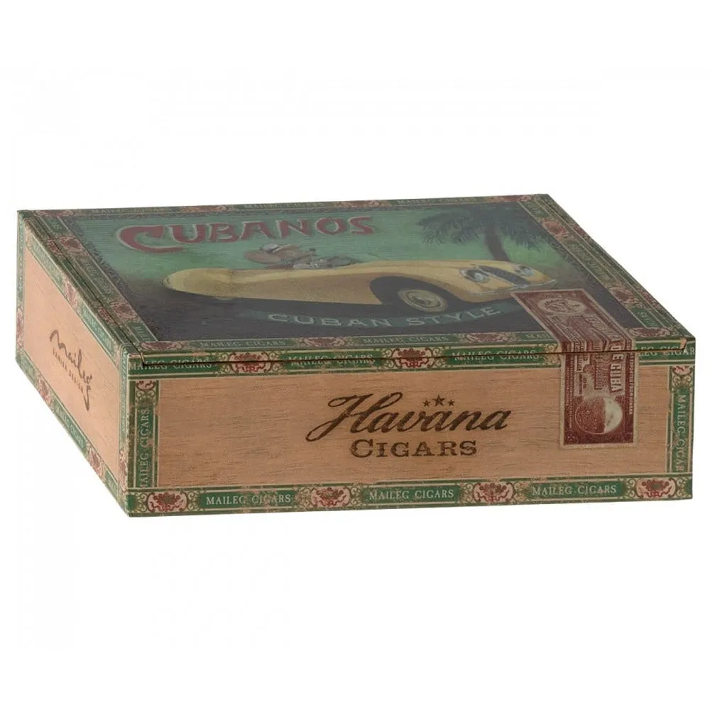 Maileg grandma and grandpa mice in cigar box