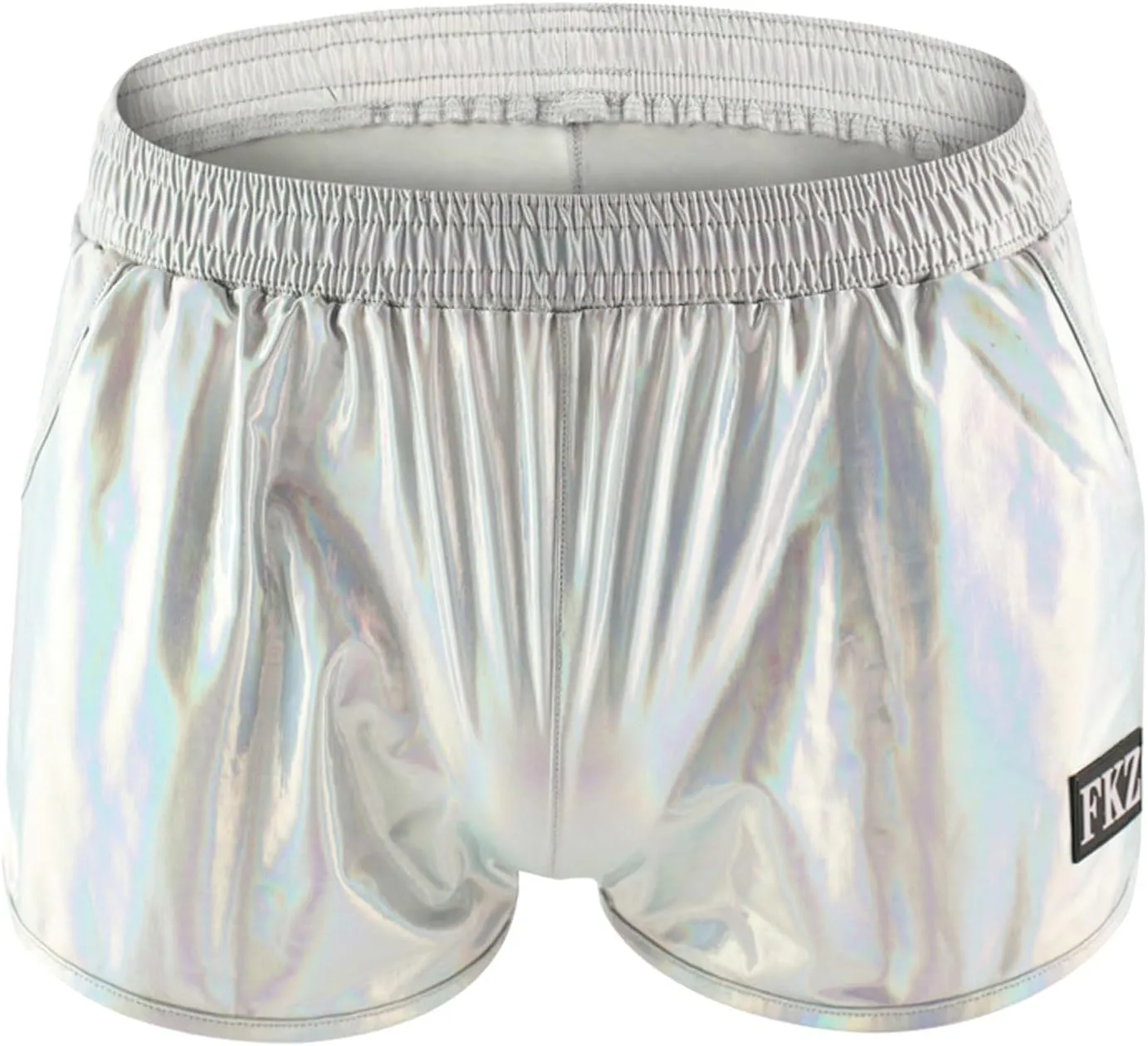 Mens Boxer Briefs Fun Faux Leather Lingerie Casual Fashion Underwear Boxers Loose Breathable Boxer Trunks