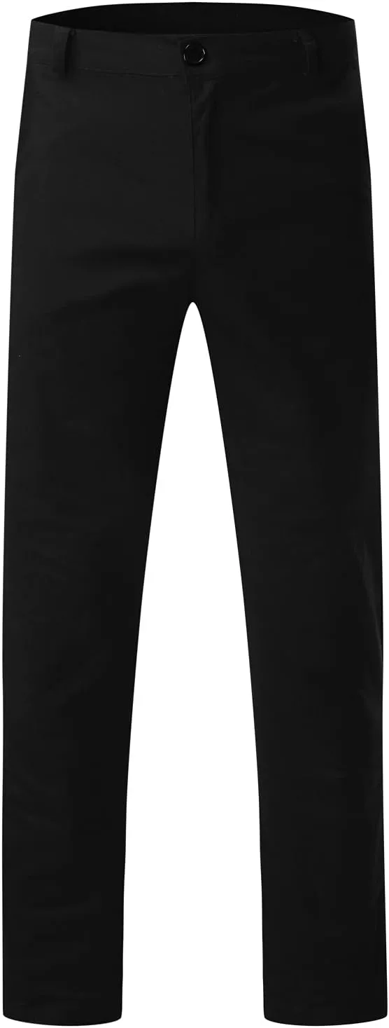 Men's Classic-Fit Wrinkle-Resistant Flat-Front Chino Pant (Available in Big & Tall) Slim-Fit Casual with Pockets