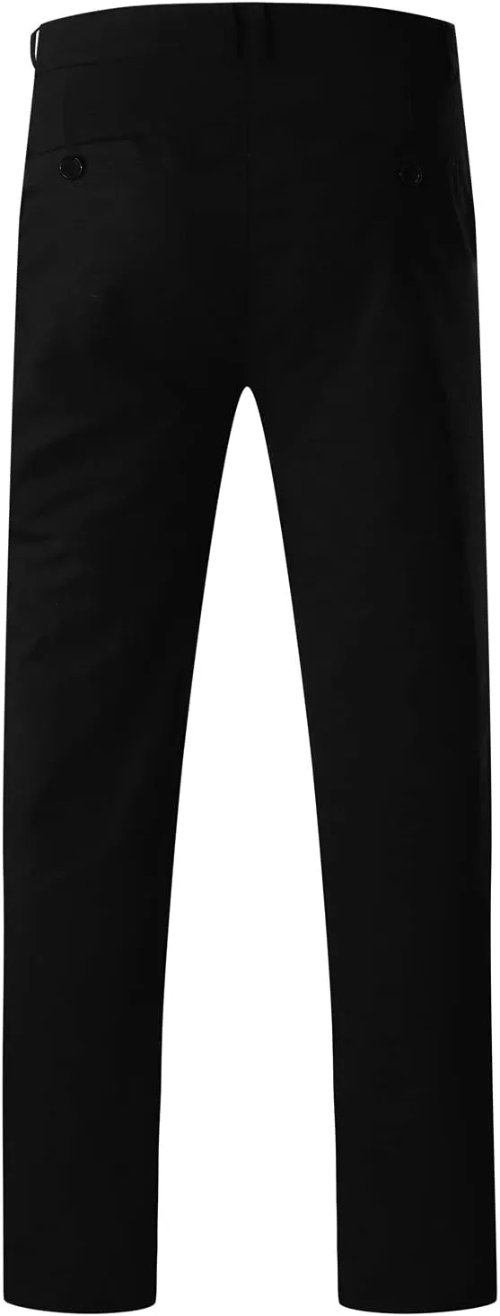 Men's Classic-Fit Wrinkle-Resistant Flat-Front Chino Pant (Available in Big & Tall) Slim-Fit Casual with Pockets