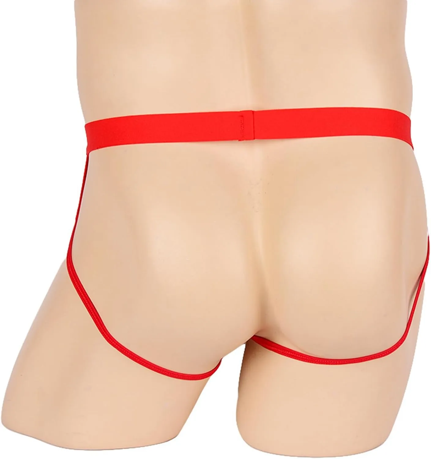 Men's Fishnet Mesh Briefs Sexy G-Strings See Through Thongs Bikini Underpants Breathable Bulge Pouch Underwear