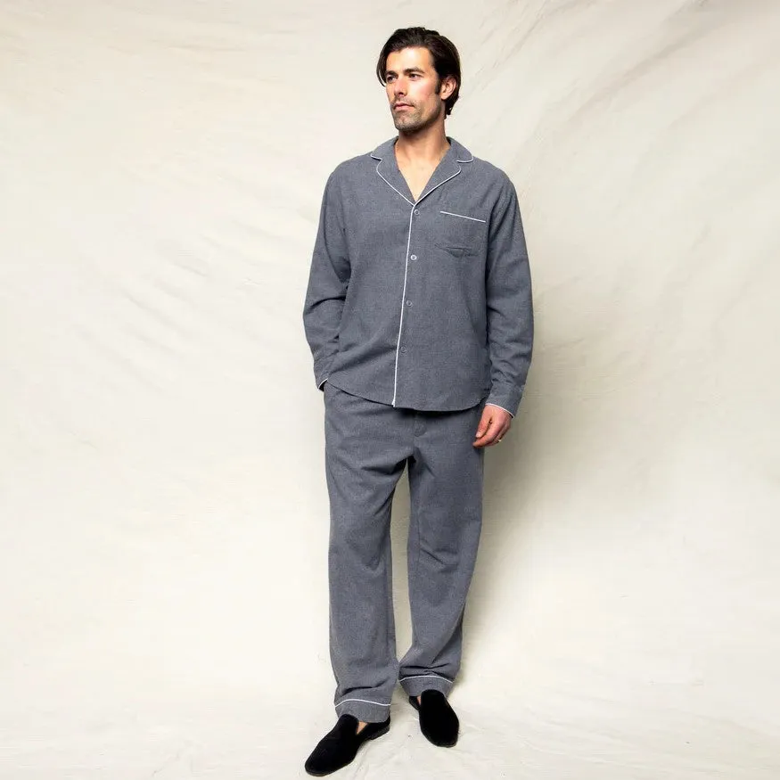 Men's Grey Flannel Pajama Set