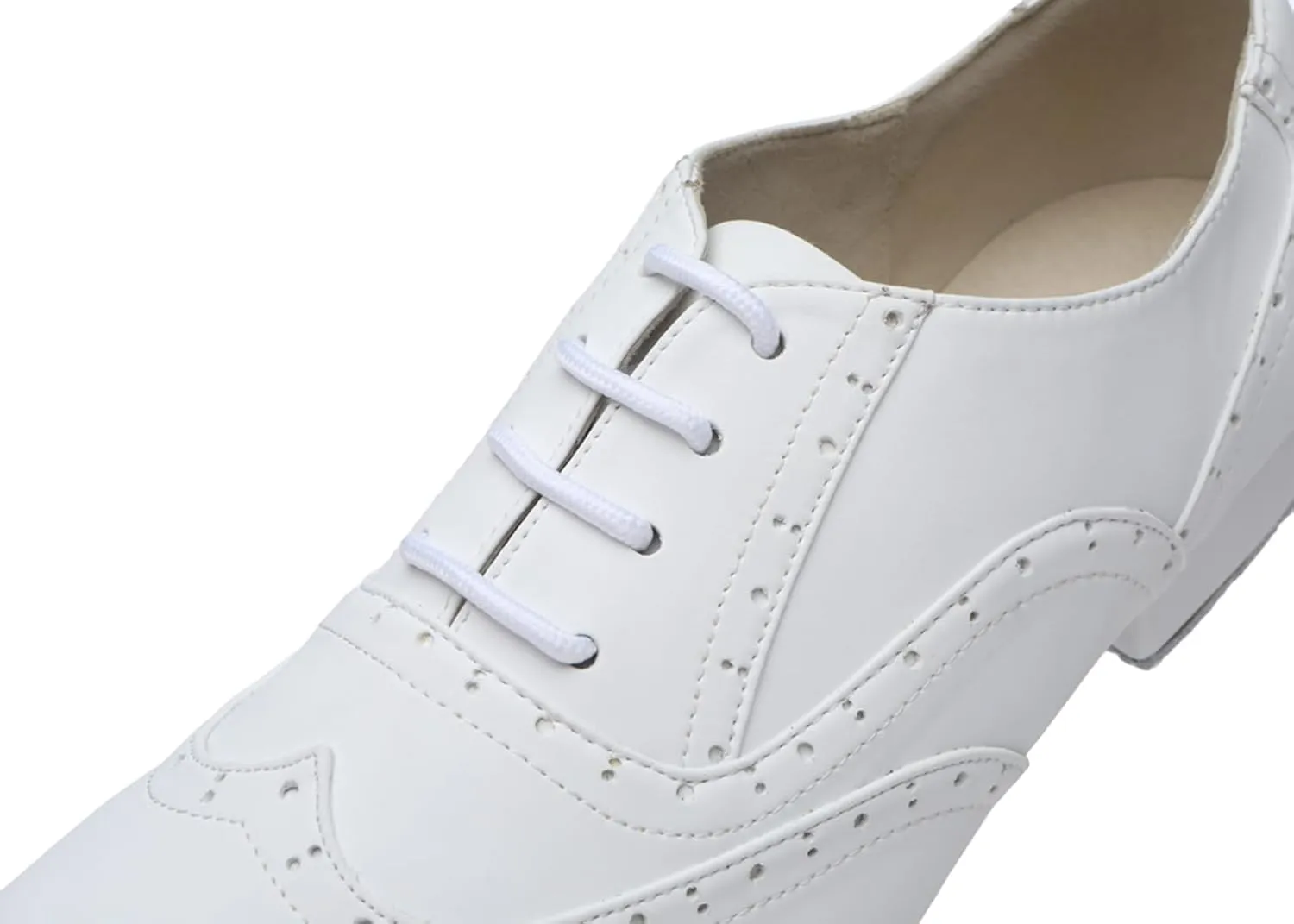 Men's Leather Round Toe Dancing Shoes for Latin Rumba Waltz Tango Performence Ballroom Dance Shoes