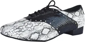 Mens Modern Jazz Lace-up Closed Toe PU Standard Dance Shoes