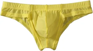 Men's Sexy Mankini Costume Suspender Thong Underwear Sexy Briefs Suspender Swimsuit Swimwear Thong Underwear for Men Yellow