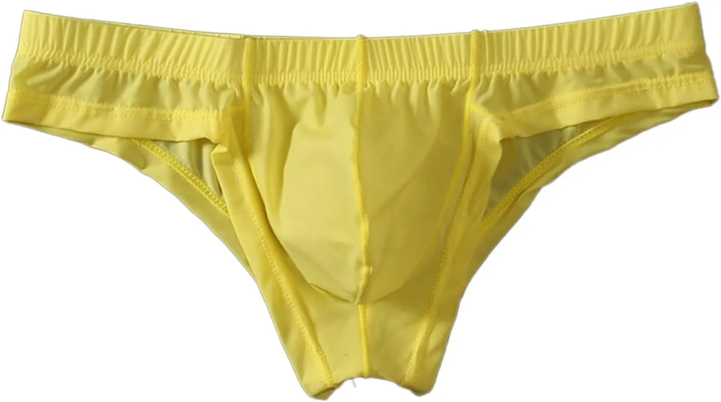 Men's Sexy Mankini Costume Suspender Thong Underwear Sexy Briefs Suspender Swimsuit Swimwear Thong Underwear for Men Yellow