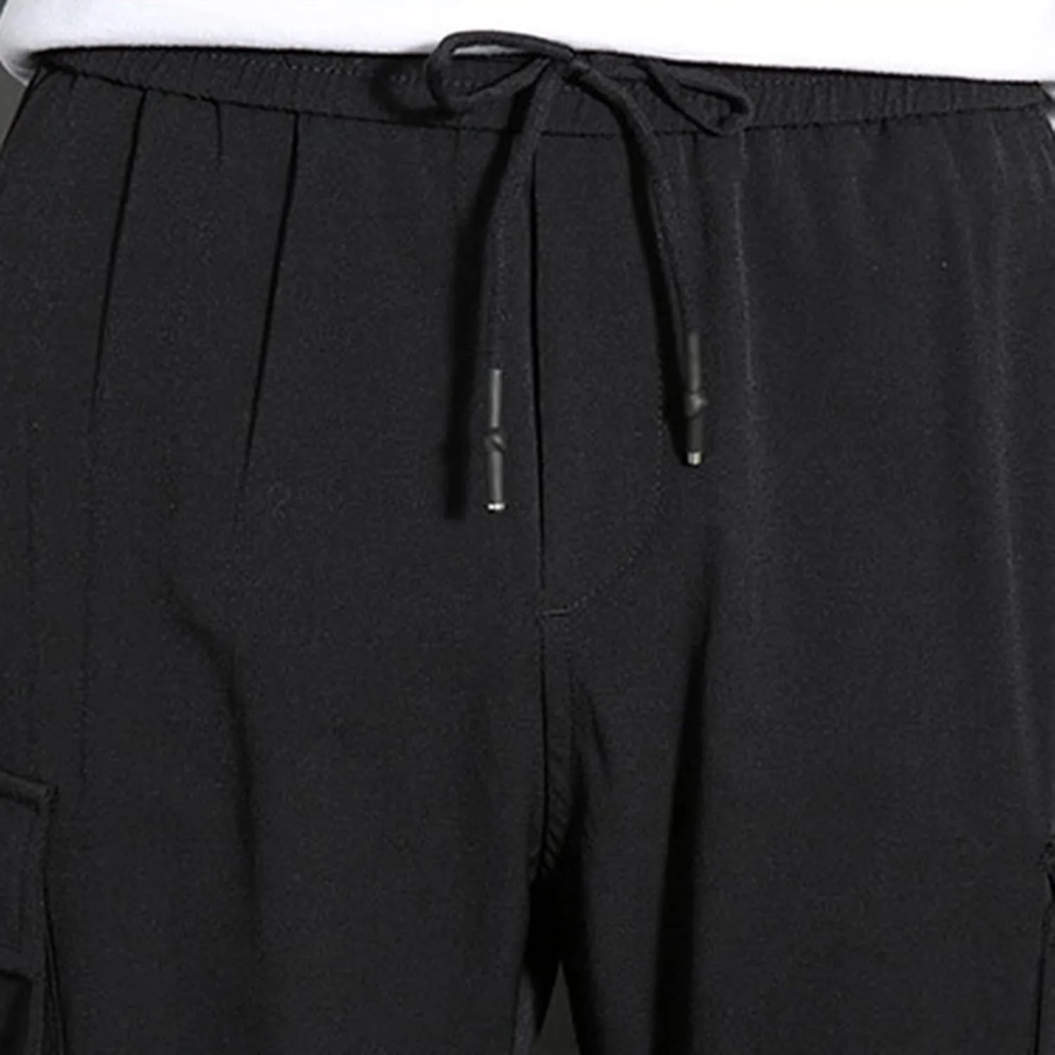 Mens Workout Cargo Sweatpants Cargo Pull On Pants Men's Joggers Pants Athletic Mens Cotton Linen Pants Drawstring