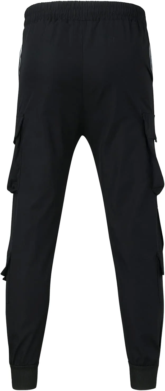 Mens Workout Cargo Sweatpants Cargo Pull On Pants Men's Joggers Pants Athletic Mens Cotton Linen Pants Drawstring
