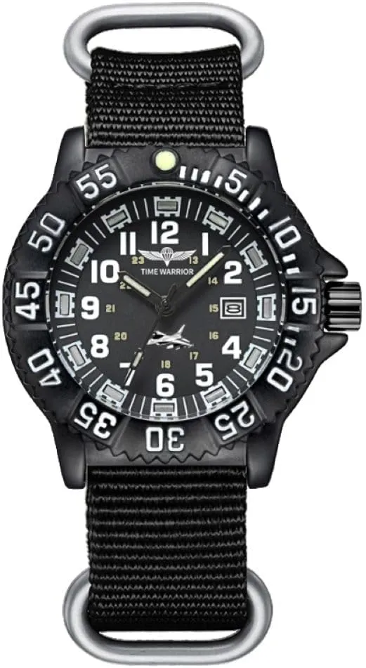 Military Watch Special Forces Swiss Luminous, Stainless Steel Tactical Night Watches for Men, Men's Watches. (Fabric Black Band)