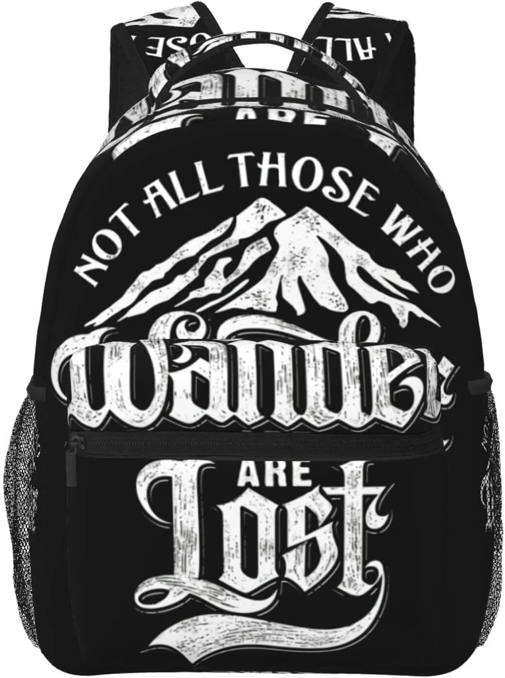 Not All Who Wander Are Lost Backpacks 15in Laptop Backpack Multipurpose Double Shoulder Bag For Men Women Gifts
