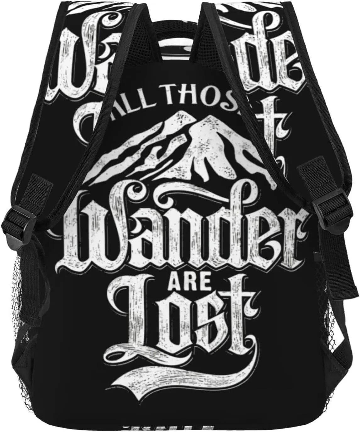 Not All Who Wander Are Lost Backpacks 15in Laptop Backpack Multipurpose Double Shoulder Bag For Men Women Gifts