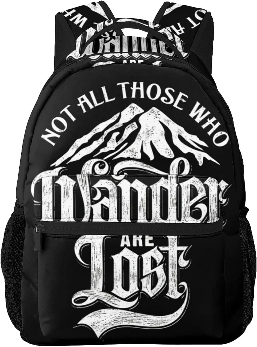 Not All Who Wander Are Lost Backpacks 15in Laptop Backpack Multipurpose Double Shoulder Bag For Men Women Gifts