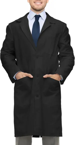 NY Threads Professional Lab Coat for Men Long Sleeve Medical Coat