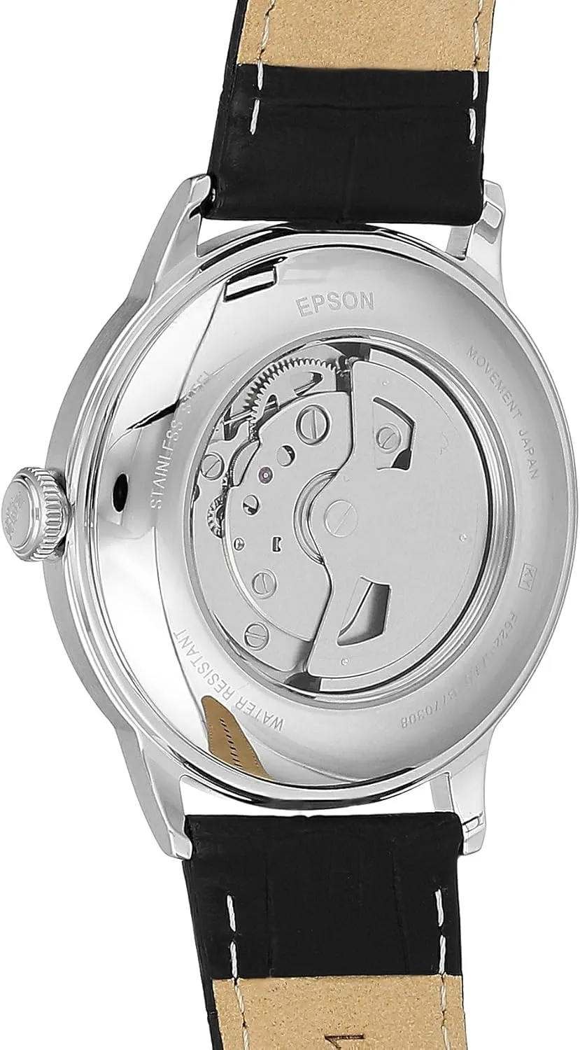 Orient Men's "Bambino Small Seconds" Japanese-Automatic Watch with Leather Strap, 21 mm