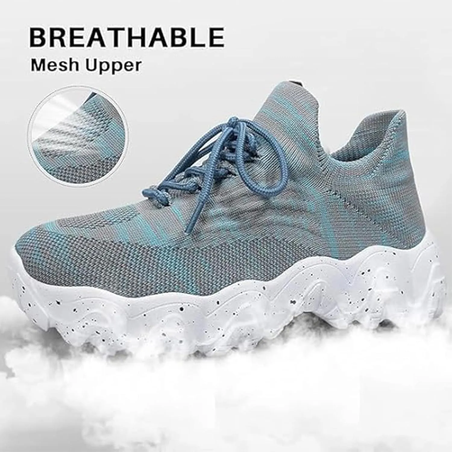 Ortho Pro Shoes for Women Wide Width Mesh Lace Lightweight Low-Cut Sneakers Comfortable Ankle Socks Non Slip Walking Sneakers Mesh Orthopedic Breathable Shoes