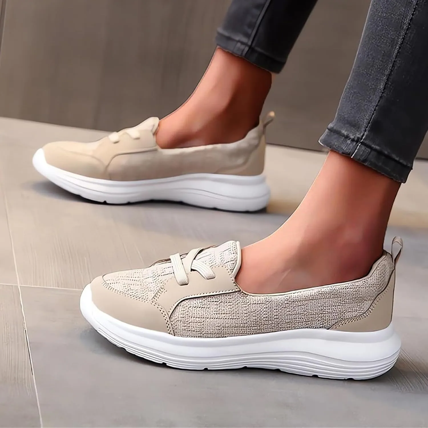 Orthopedic Non Slip Shoes for Women Shoes for Women Women's Slip on Breathable Walking Shoes Sneakers Boat Shoes