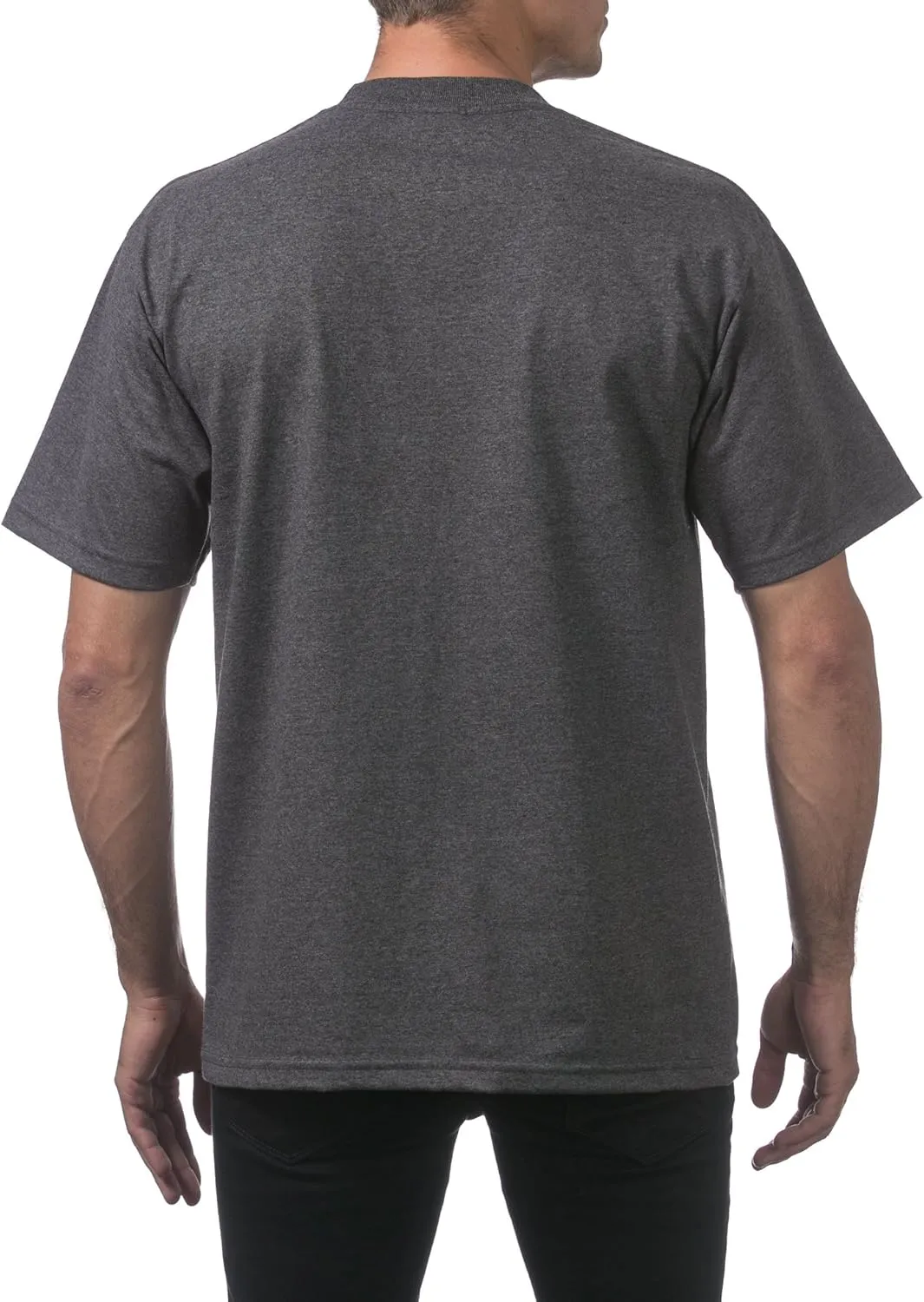 Pro Club Men's 3-Pack Heavyweight Cotton Short Sleeve Crew Neck T-Shirt