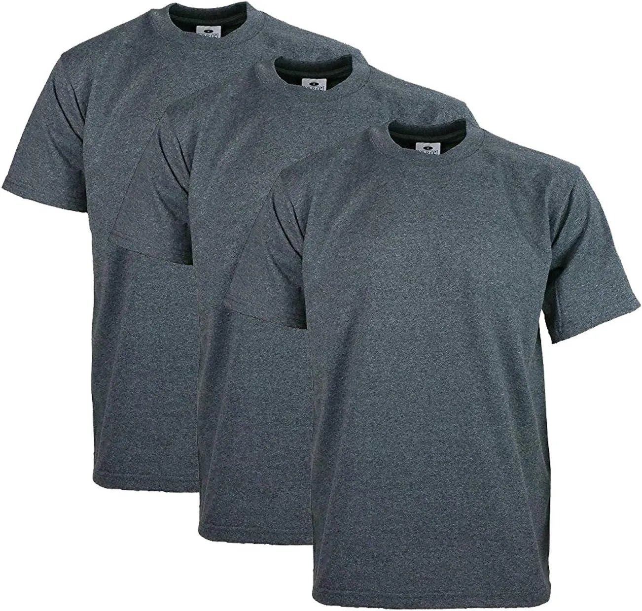 Pro Club Men's 3-Pack Heavyweight Cotton Short Sleeve Crew Neck T-Shirt