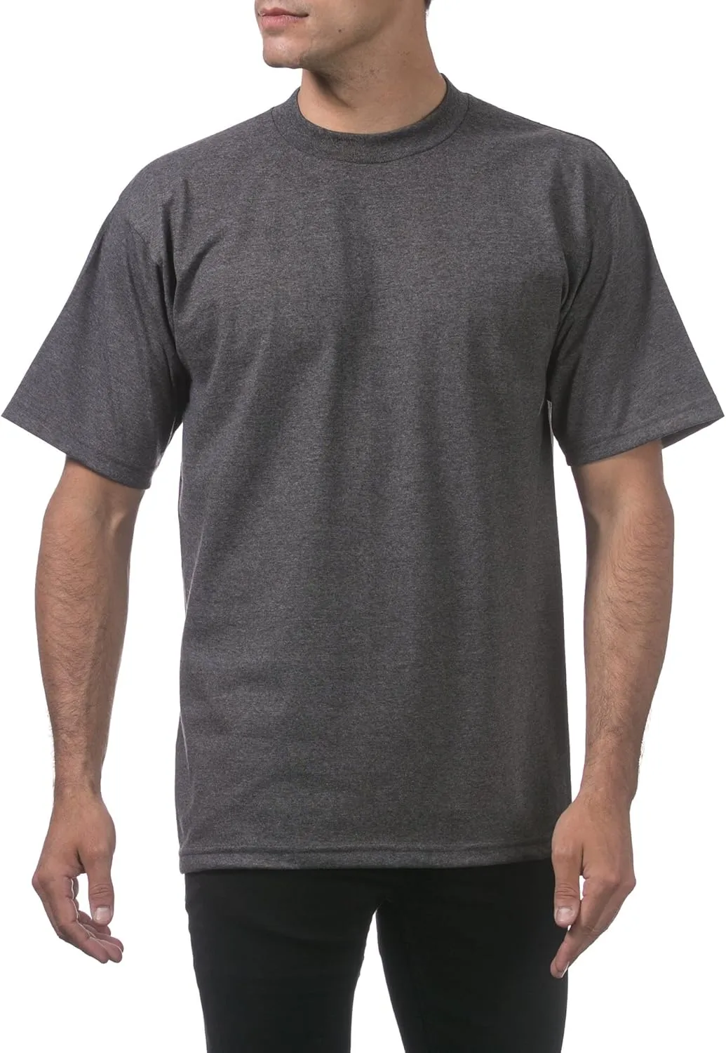 Pro Club Men's 3-Pack Heavyweight Cotton Short Sleeve Crew Neck T-Shirt