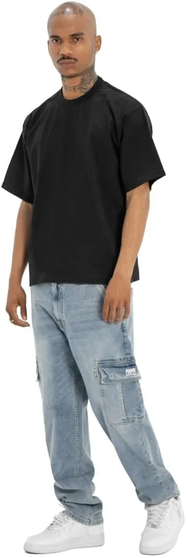 Pro Club Men's Heavywide Cotton Short Sleeve Crew Neck T-Shirt