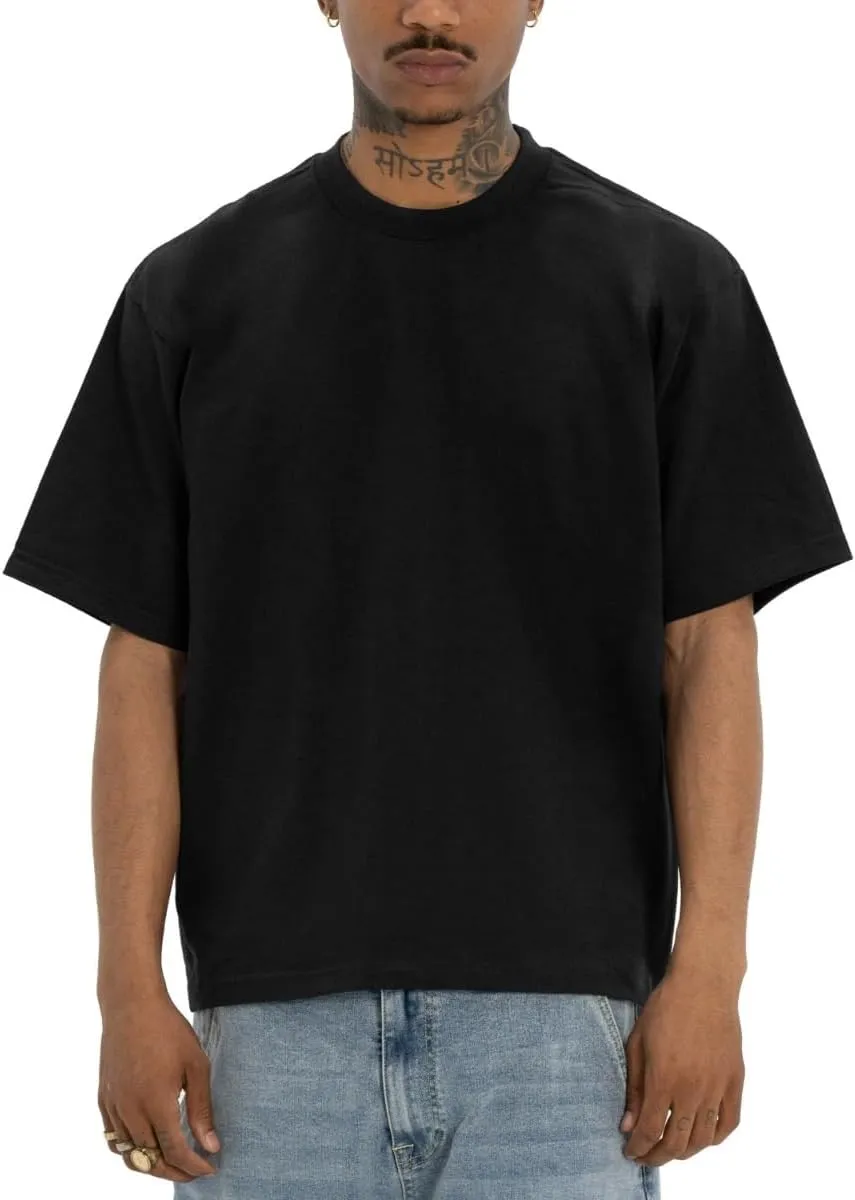 Pro Club Men's Heavywide Cotton Short Sleeve Crew Neck T-Shirt