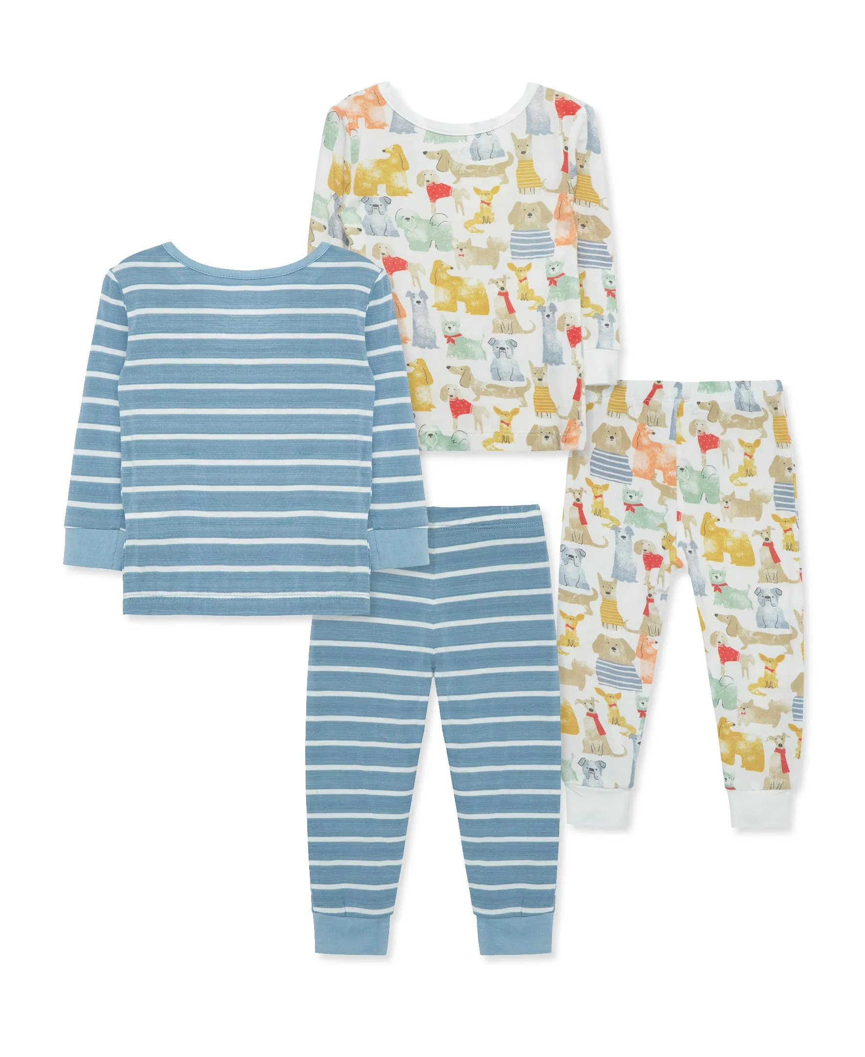 Puppy 4-Piece Bamboo Pajama Set (2T-4T)