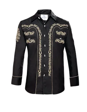 Ranger Usa Men's Embroidered Black Shirt