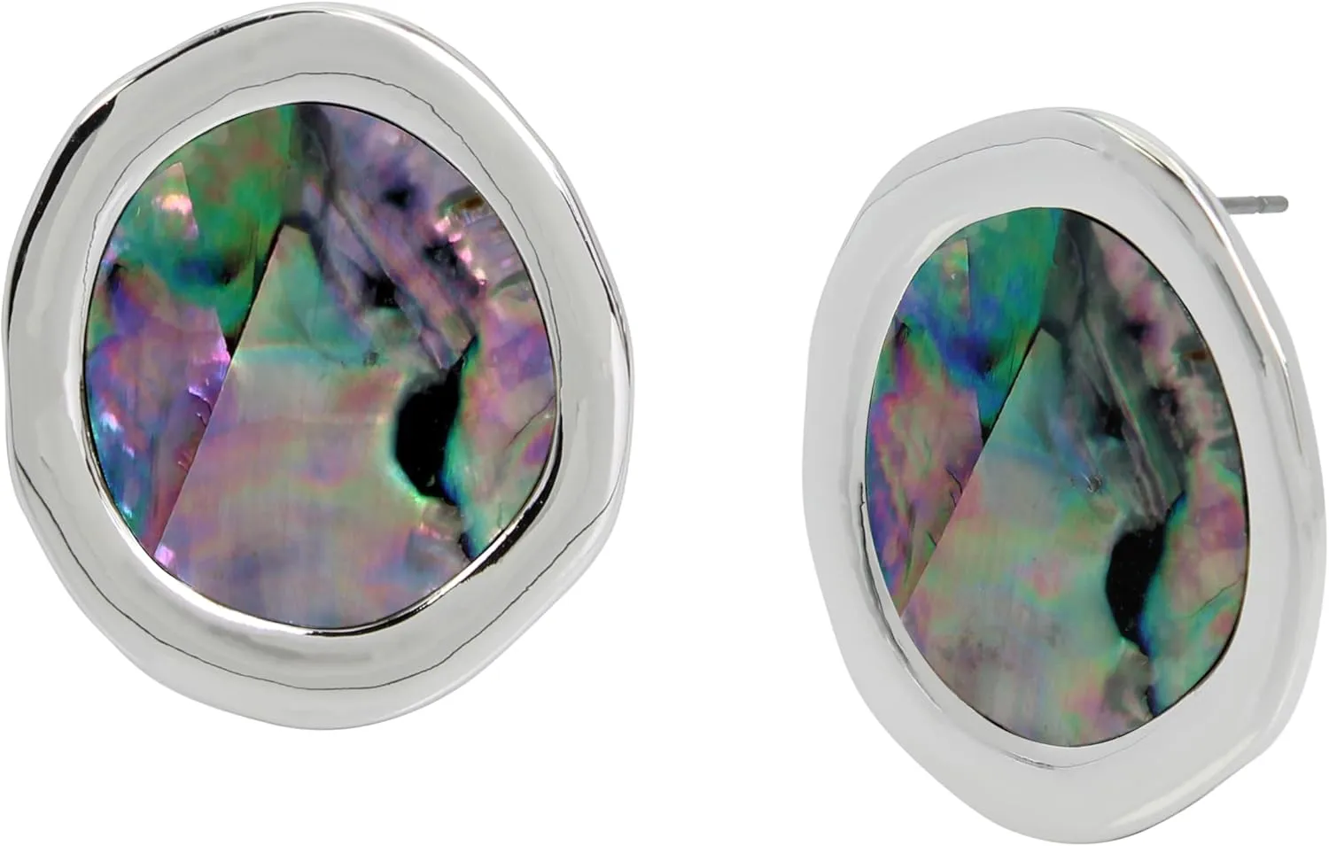Robert Lee Morris Womens Abalone Stud Earrings