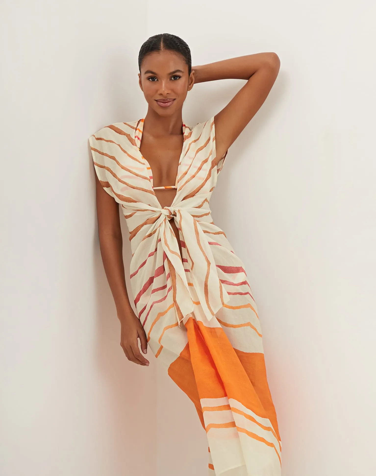 Sasha Long Cover Up - Sandstone