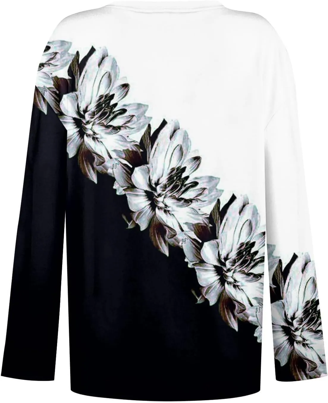 SHAOBGE Women Fall Tops Trendy Boho Dressy Casual Shirt Long Sleeve Blouse Lightweight Sweatshirts Pullover Going Out Tees