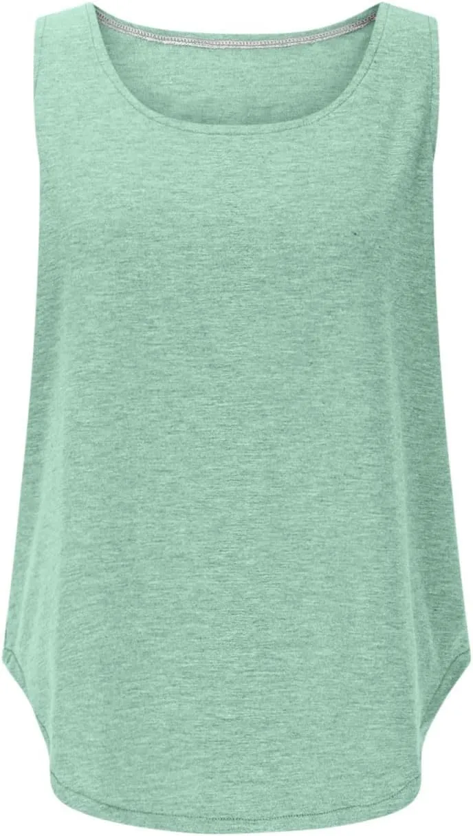 Summer Tank Tops for Women 2025 Tees Loose Fit Trendy Flowy Sleeveless Casual Basic Shirts Teen Girls Vacation Blouse