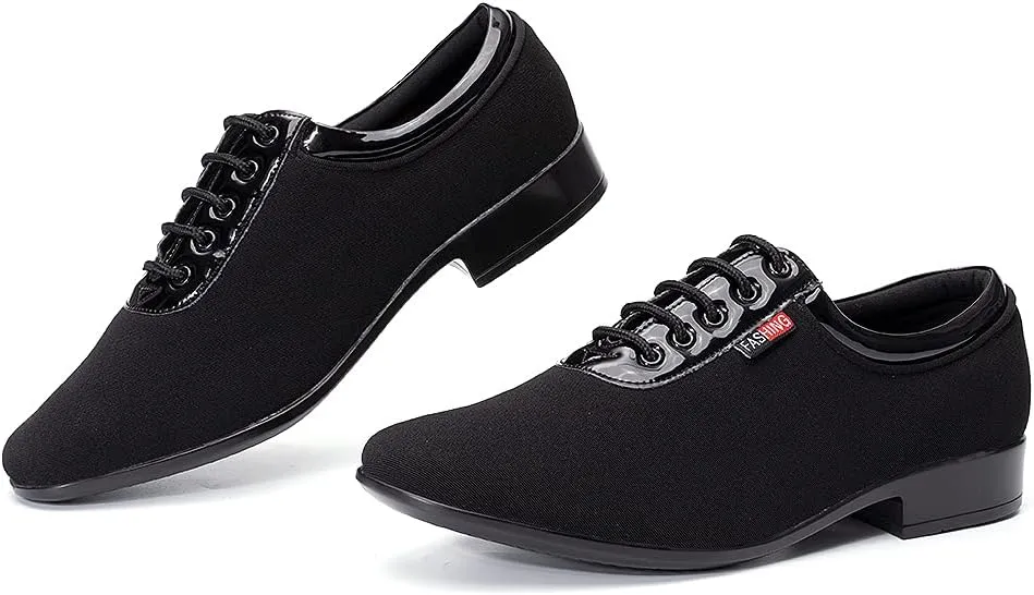 SWDZM Mens Latin Dance Shoes Breathable Ballroom Salsa Modern Tango Practice Dance Shoes