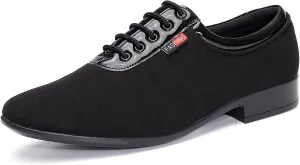 SWDZM Mens Latin Dance Shoes Breathable Ballroom Salsa Modern Tango Practice Dance Shoes