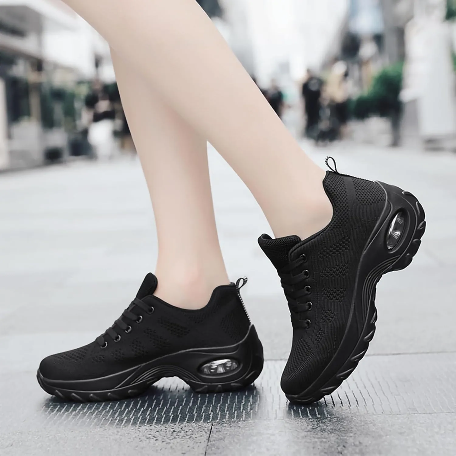 SWDZM Women's Dance Shoes,Breathable Fashion Sneakers,Split-Sole Dance Jazz Shoes,Mesh Outdoor Shoes 729