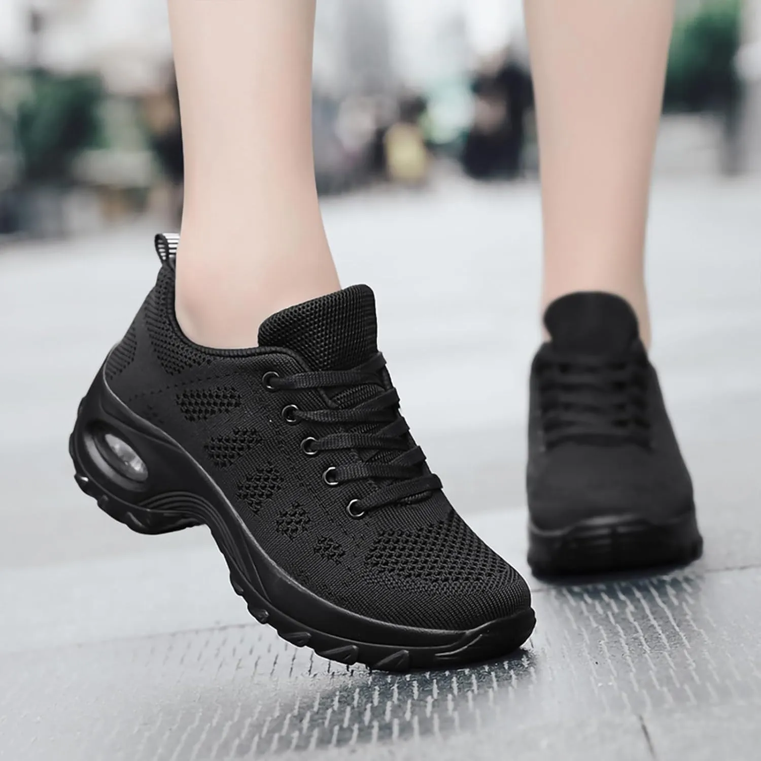 SWDZM Women's Dance Shoes,Breathable Fashion Sneakers,Split-Sole Dance Jazz Shoes,Mesh Outdoor Shoes 729