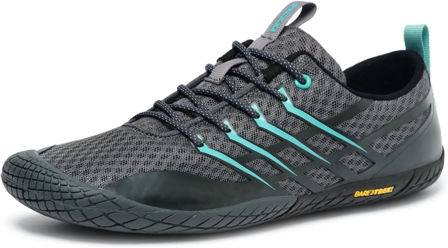 TSLA Men's Trail Running Shoes, Lightweight Zero Drop Barefoot, Non-Slip Outdoor Minimalist Shoes