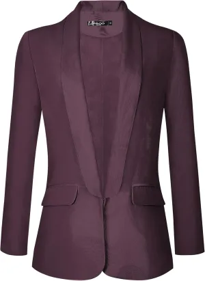 Urban CoCo Women's Office Blazer Jacket Open Front Womens Blazers for Work Professional